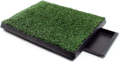 Produktbild von Fudajo toaleta pre šteňatá s trávou 63x51cm - toaleta pre psov s umelou trávou ako tréningový povrch pre šteňatá a psy