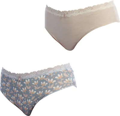 Produktbild von Janira Pack-2 Brislip Coquettes Baumwollhöschen 1032252 für Damen