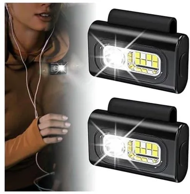 Obrázek produktu pro LED svítilna na běhání, dvoudílná, magnetická, 6 režimů, nabíjení přes USB-C, kompaktní provedení