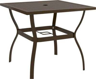 Obrázek produktu pro Zahradní stůl hnědý 81,5 x 81,5 x 72 cm ocel