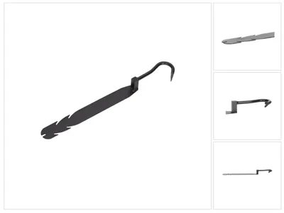 Zdjęcie produktu dla Gwoździarka dekarska Picard hartowana do 44 - 45 HRc 400 mm ( 0020800-400 )