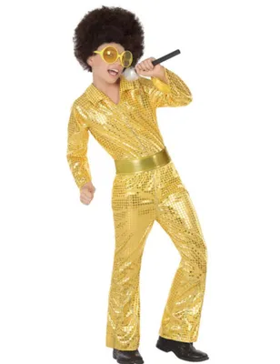 Immagine prodotto di Costume da discoteca per ragazzo color oro