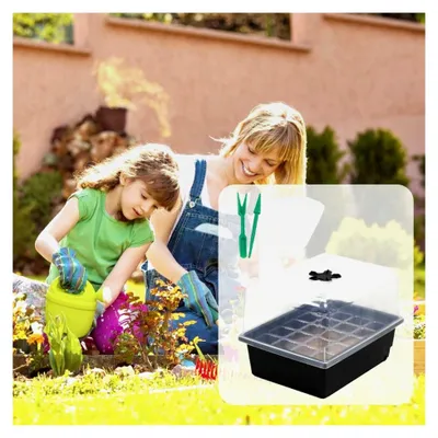 Produktbild von Keimtablett, Sämlingstarterschale | Wiederverwendbares Hydroponik-Anbausystem - Entwässerungsboden, Gartenbedarf für Sukkulenten, Gewächshausausbreitung