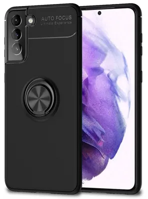 Zdjęcie produktu dla Etui na telefon komórkowy NALIA Ring do Samsung Galaxy S21 Plus, etui ochronne bumper czarny