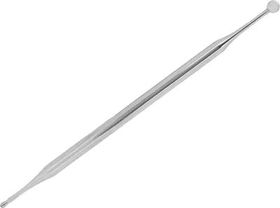 Image de Sonde d'acupuncture pour le corps à double tête et pour les oreilles, appareil de massage portable en acier inoxydable