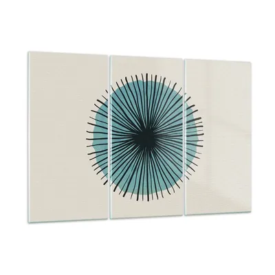Produktbild von Bilder auf glas - 3 Teile - Auge Abstraktion Modern - 165x110cm - Glasbilder - Wandbilder - Bilder - zum Aufhängen bereit - Wanddekoration aus Glas - Glas Bilder - Wandbild auf Glas - GCE165x110-4224