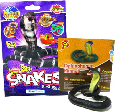 Produktbild von Blue Ocean Snakes Sammelfiguren 2024 - Planet Wow - Figur 9. Königskobra (super Rare)