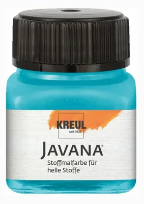 Produktbild von KREUL Javana Stoffmalfarbe für helle Stoffe Türkisblau 20 ml
