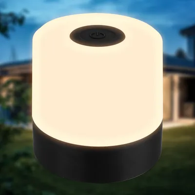 Zdjęcie produktu dla Mini lampa stołowa LED bezprzewodowa IP44 Lampa stołowa LED akumulatorowa zewnętrzna/wewnętrzna ściemnialna