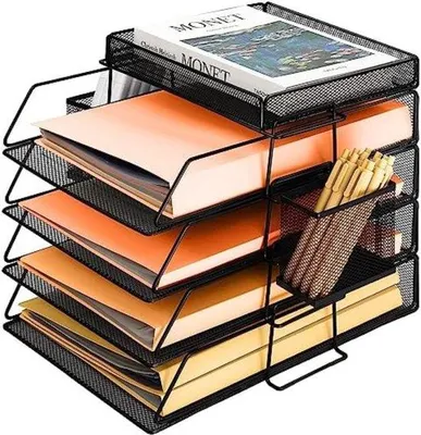 Produktbild von Famanu Schreibtisch Organizer 5 Etagen - Schwarz