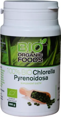 Produktbild von CHLORELLA PYRENOIDOSA (250 mg) 1200 TABLETTEN – ORGANIC FOODS