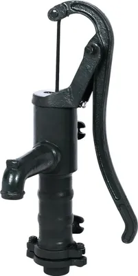 Image de Pompe à Bras Murale Fonte Alimentation Eau Manuelle Et Décorative - Cap Vert