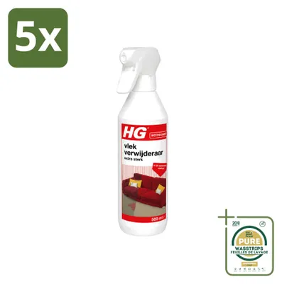 Produktbild von 5 x HG Vlekverwijderaar Extra Sterk - 500 ml - Vorratspackung - 5 Stücke