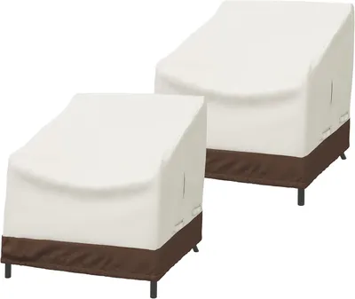 Produktbild von Einzelsesselhülle, Schutzhülle für Gartenmöbel im Außenbereich, 1 Sitzplatz – 2er-Set, 96,5 x 89 x 79 cm