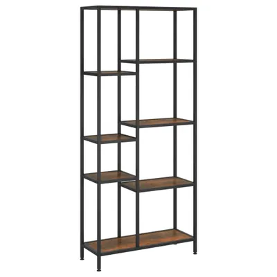 Produktbild von Bücherregal 80x30x180 cm Stahl und Holzwerkstoff