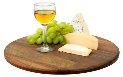 Drehplatte Akazienholz 360° Ø 40 cm Servierplatte Natur