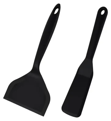 Produktbild von 2-teiliges Silikonspatel-Set, hitzebeständig und antihaftbeschichtet, Küchenutensilien zum Kochen