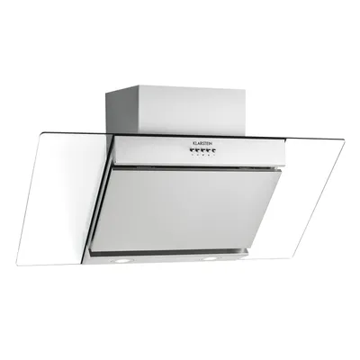 Produktbild von Klarstein Zola 90 - digestor, odsávací digestor, nástenný digestor, odsávanie/recirkulácia vzduchu, 3 úrovne, max. prietok odsávania: 635 m³/h, LED, nástenný, tukový filter, strieborný