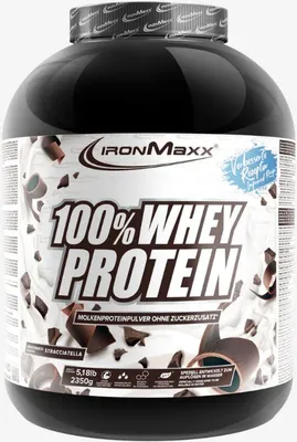 Produktbild von IronMaxx 100% Whey Protein - 2350g-Dose Straciatella