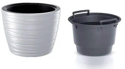 Immagine prodotto di Květináč nízký MAZE s vkladem 47,5 cm - barva: bílá
