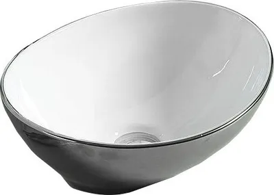 Produktbild von Mexen Elza Aufsatzwaschbecken 40 x 33 cm, Silber/Weiß - 21014079