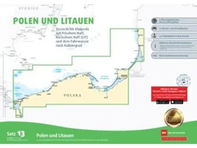 Zdjęcie produktu dla Zestaw map żeglarskich nr 13: Polska i Litwa (wydanie 2026/2027)