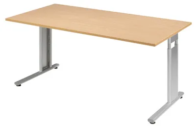 Zdjęcie produktu dla Geramöbel biurko Lisbon 160 X 80 buk/srebrny