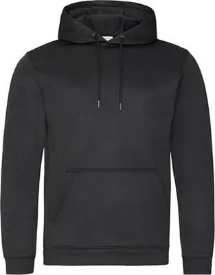 Produktbild von Just Hoods JH006 | Herren Sports Polyester Hoodie - Farbe: Jet Black - Größe: 3XL