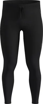 winddichte Langlauftights von Odlo mit elastischem Bund und seitlicher Reißverschlusstasche