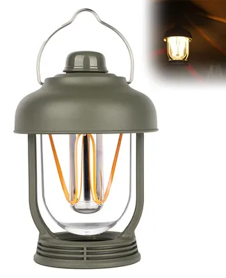 Produktbild von Wiederaufladbare LED Campinglaterne mit 4 Modi, Helle Outdoor Lampe mit USB-C und Karabiner für Zelt und Camping