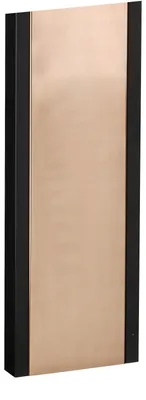 Produktbild von ALLUX Ständer 1001 für Briefkasten - Schwarz mit Kupfer Front