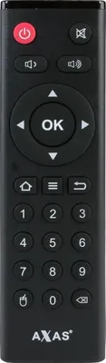 Produktbild von Axas Original Ersatz Fernbedienung (IR RCU für Axas A1 HD, Schwarz)