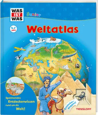 Produktbild von WAS IST WAS Junior Weltatlas für Kinder
