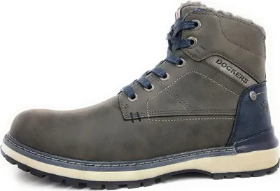 Produktbild von Dockers by Gerli Herrenschuhe Stiefel Warmfutter Schnürstiefel Grau Freizeit, Schuhgröße:43 EU