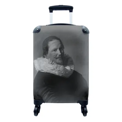 Produktbild von MuchoWow® Koffer Handgepäck Trolley Rollkoffer Kleine Reisekoffer mit 4 Rollen - Porträt eines Mannes in den Dreißigern - Frans Hals - Cabin Size < 55x40x23 cm & 55x40x20 cm - Fotokoffer - Kabinenkoffer - Boardgepäck - Reise-Box - Reisekoffer - Reisegepäck - Koffer mit Bild - Trolley für Kinder