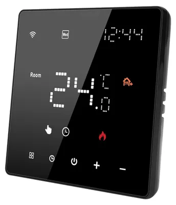 Produktbild von WiFi Raumthermostat Digital mit Touch Display LCD WLAN Temperaturregler für Fußbodenheizung programmierbar Wochenprogramm Netzbetrieben 16A Mit WIFI LED Touch