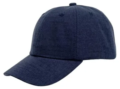 Balke Baseballcap aus Leinen-Baumwollmix in blau