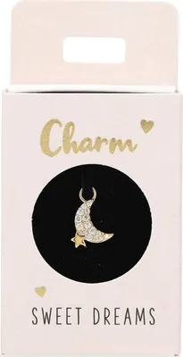 Produktbild von Versilberte o. Vergoldete Charms -Anhänger für Creolen-  Nr.46 - Mond