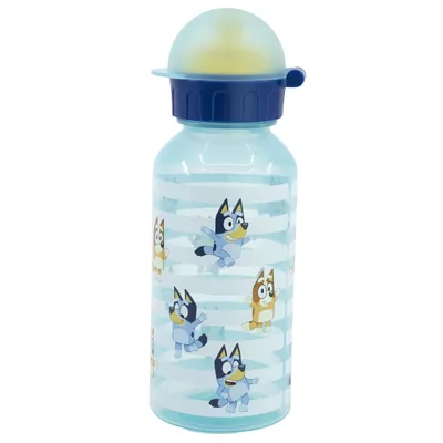 Image de Bouteille réutilisable pour enfants en plastique dede avec couvercle et capacité de 370 ml dedeBluey