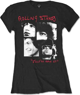 Produktbild von The Rolling Stones Photo Exile Black L Damen T-Shirt