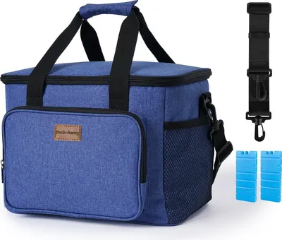 Produktbild von Packaway 4-lagige isolierte Kühltasche – Lunchtasche 15 Liter – Blau