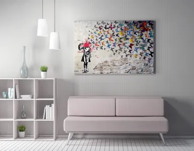 Produktbild von Wallity, WY51- BRS1203, Bunt, Leinwandbilder, 70 x 100 cm, 50% Baumwolle / 50% Polyester