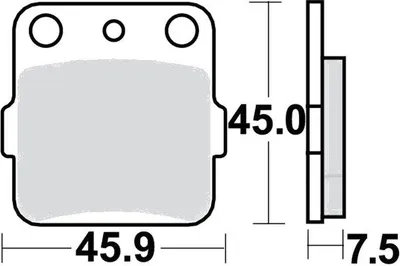 Image de Plaquettes de frein arrière pour Suzuki RM 250, année de fabrication 1987-1988 - Plaquettes de frein TRW - Neuf