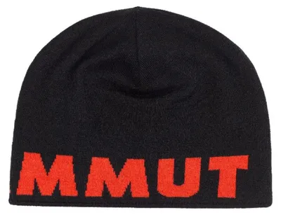Image de Bonnet Mammut Logo Beanie, casquette unie - Mammut, couleur:black, taille:one size
