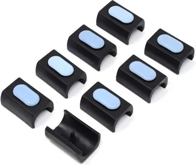 Produktbild von Famanu Stuhlgleiter für Sesselrahmen – Set von 8 Bodenprotectoren – Für runde Rohre Ø 24–25 mm – Robuste Möbelgleiter
