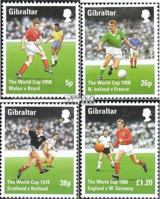 Produktbild von Briefmarken Gibraltar 1998 Mi 814-817 (kompl.Ausg.) postfrisch Fußball