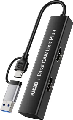 Zdjęcie produktu dla Karta przechwytująca wideo Dual CAM Link HD, podwójny rejestrator gier HD z wyjściem Type-C, 1080p, 60 klatek na sekundę, do transmisji na żywo, nauczania gier i nagrywania wideokonferencji