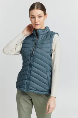 Produktbild von OXMO OXTelppa Damen Weste Steppweste Outdoor Weste mit Stehkragen