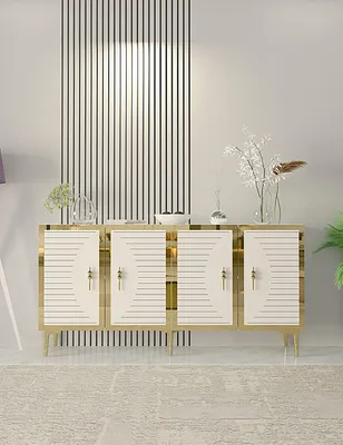 Produktbild von Skye Decor, Hochwertiger Konsolentisch (3 Stück) - Saphir Eiche, 150 cm, 100% Melamin