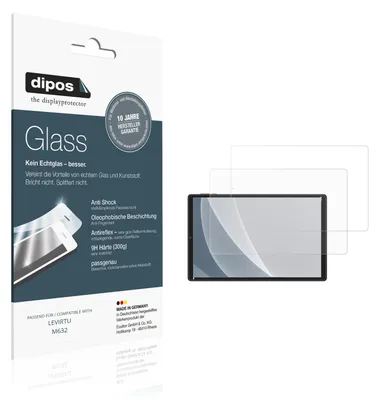 Image de 2x Protection ecrán pour LEVIRTU M632 mat Verre souple Film Protecteur 9H dipos